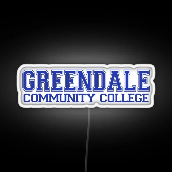 GREENDALE College Jersey Blue RGB Neon Sign