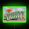 Vintage Neon Sign of Atomic Bomb Testing in Nevada Territory