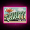 Vintage style neon artwork RGB LED sign Trinity atomic test site