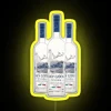RGB Neon Sign with Humorous Design Featuring Grey Goose Bottles