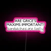 RGB LED Canvas Display for Modern Grice's Maxims Inspiration Quotes