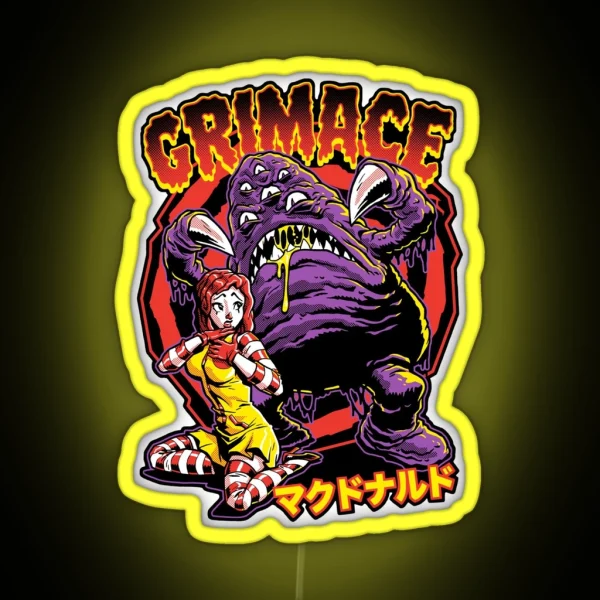 GRIMACE RGB Neon Sign