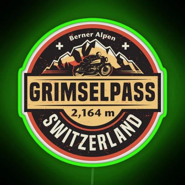 Grimsel Pass Switzerland RGB Neon Sign