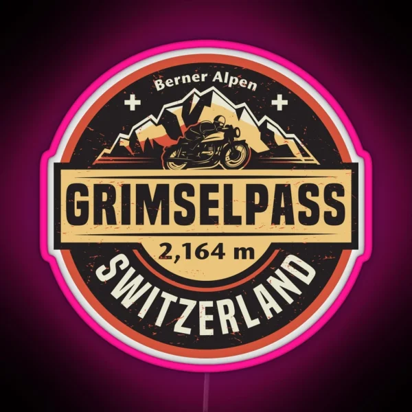 Grimsel Pass Switzerland RGB Neon Sign
