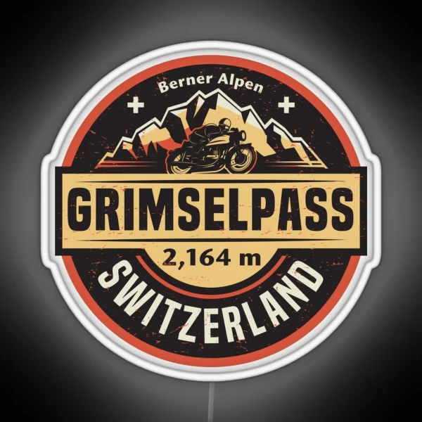 Grimsel Pass Switzerland RGB Neon Sign