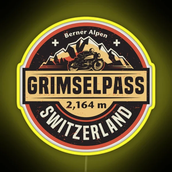 Grimsel Pass Switzerland RGB Neon Sign
