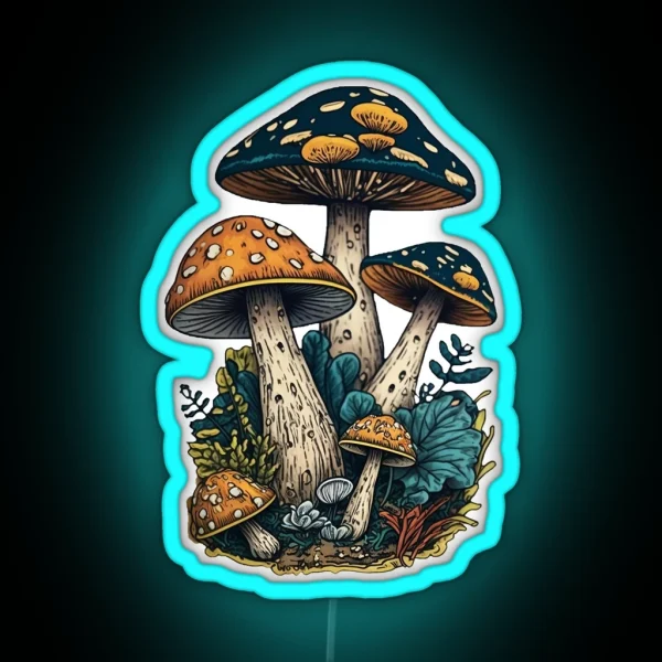 Gritty Mushroom Led RGB Neon Sign