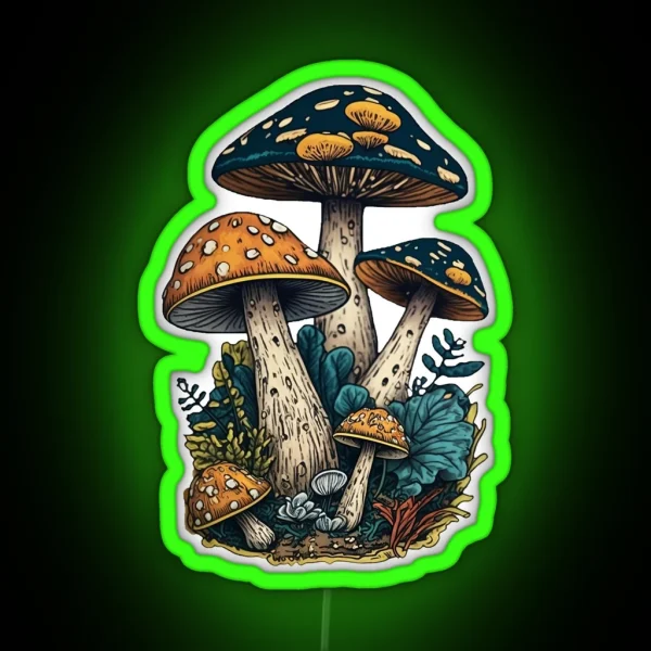 Gritty Mushroom Led RGB Neon Sign