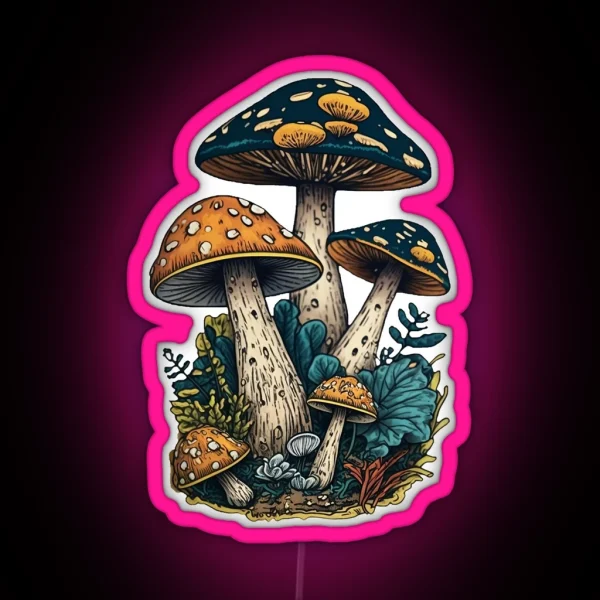 Gritty Mushroom Led RGB Neon Sign