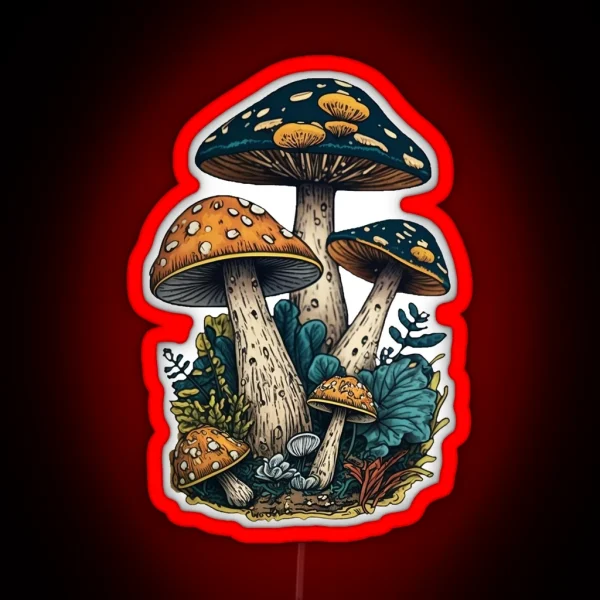 Gritty Mushroom Led RGB Neon Sign