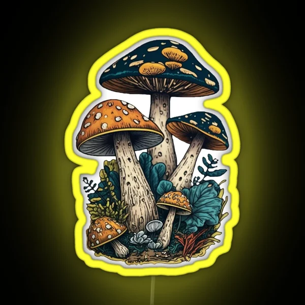 Gritty Mushroom Led RGB Neon Sign