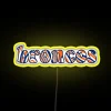 Dazzling LED RGB neon signs for Broncos fans and decor