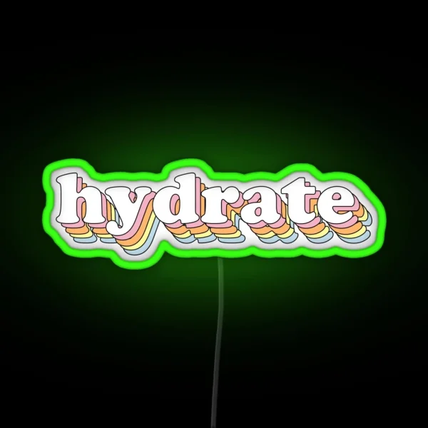 Groovy Hydrate RGB Neon Sign