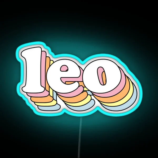Groovy Leo RGB Neon Sign