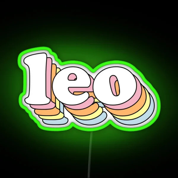 Groovy Leo RGB Neon Sign