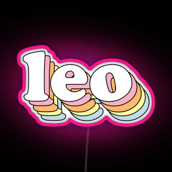 Groovy Leo RGB Neon Sign