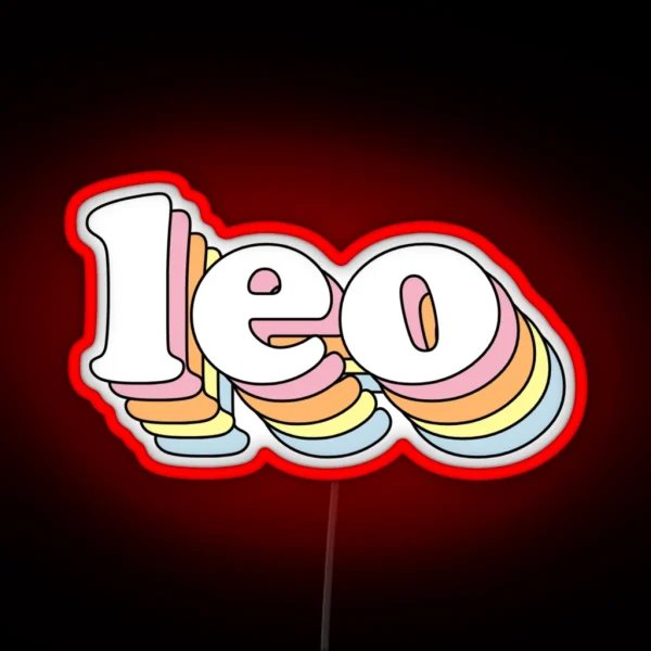 Groovy Leo RGB Neon Sign