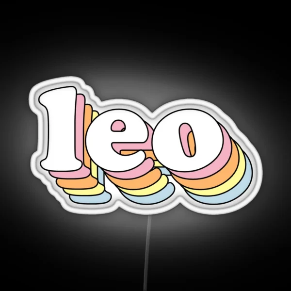Groovy Leo RGB Neon Sign