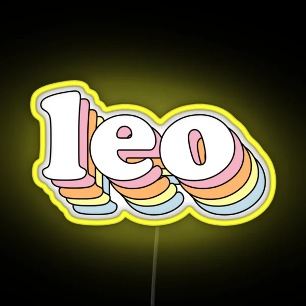 Groovy Leo RGB Neon Sign