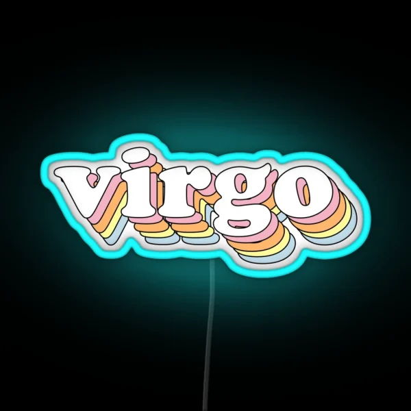 Groovy Virgo RGB Neon Sign