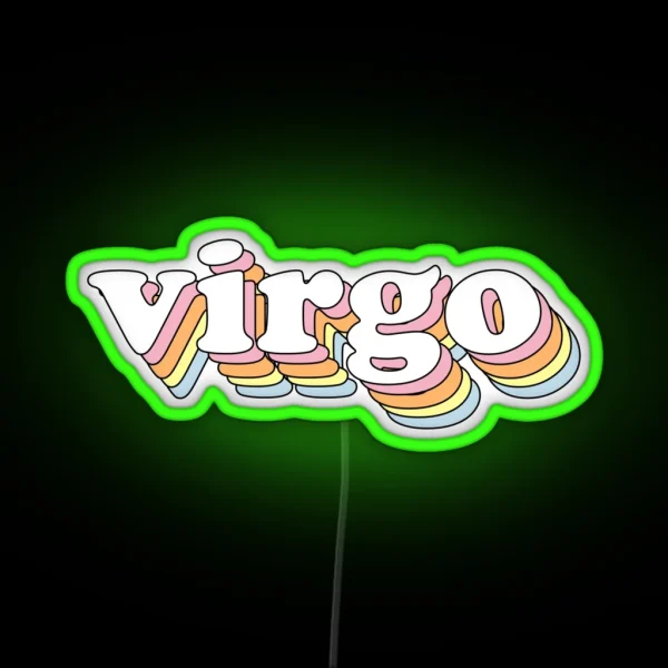 Groovy Virgo RGB Neon Sign