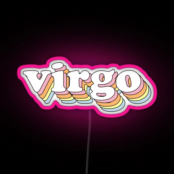 Groovy Virgo RGB Neon Sign
