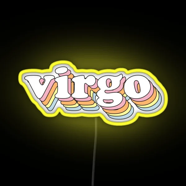 Groovy Virgo RGB Neon Sign
