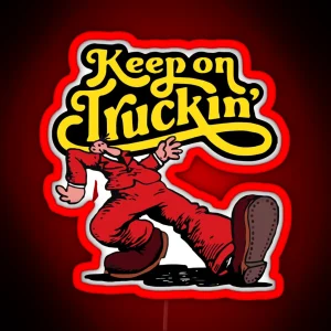 Grotesque Caricatures Monster Keep On Truckin Gift For Fans RGB Neon Sign