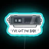Colorful Groundhog Day themed neon sign in vibrant RGB lighting