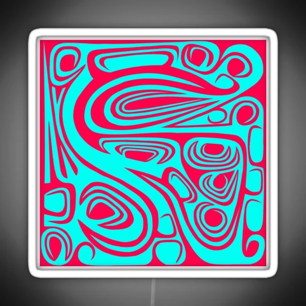 Growth Abstract Spiral Art Which Strives RGB Neon Sign