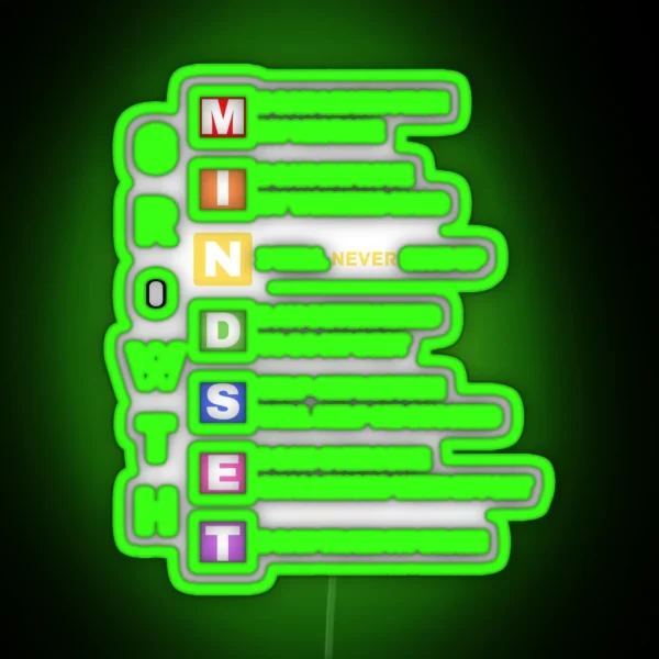Growth Mindset RGB Neon Sign