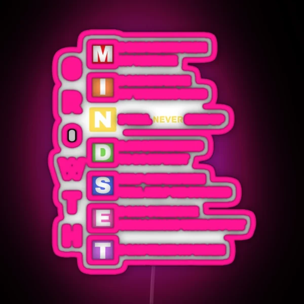 Growth Mindset RGB Neon Sign
