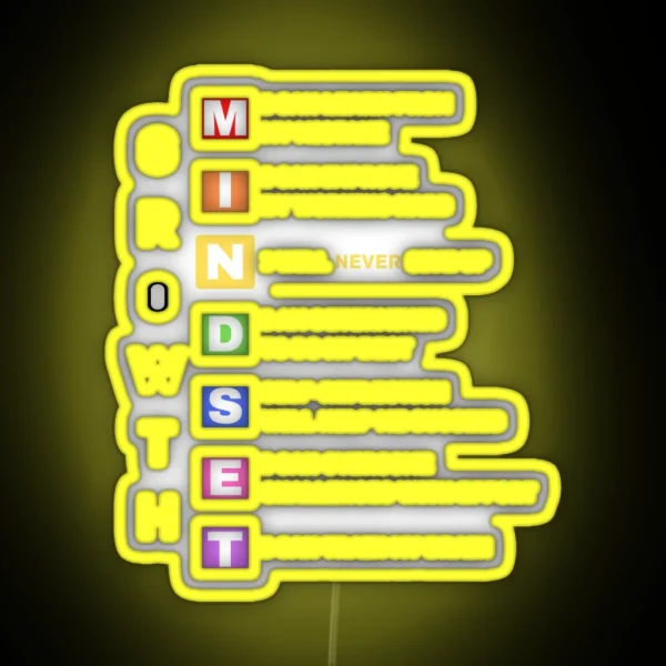 Growth Mindset RGB Neon Sign
