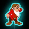 RGB neon sign featuring a grumpy dwarf personality and charm
