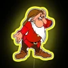 RGB LED Art Display Canvas Sign, Grumpy Dwarf Neon Colorful Light