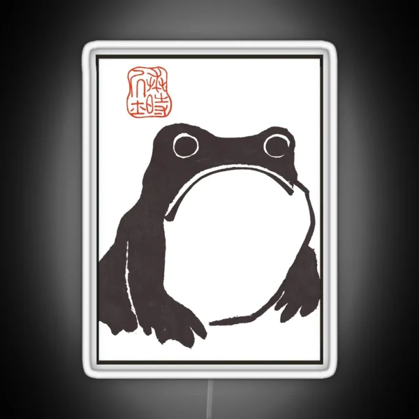 Grumpy Frog Japanese Matsumoto Hoji RGB Neon Sign