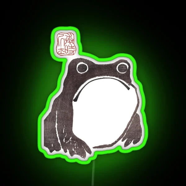 Grumpy Frog Matsumoto Hoji RGB Neon Sign