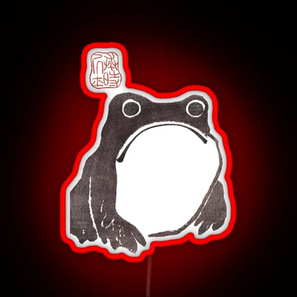 Grumpy Frog Matsumoto Hoji RGB Neon Sign