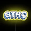 RGB color changing LED neon signs with dynamic drips effect