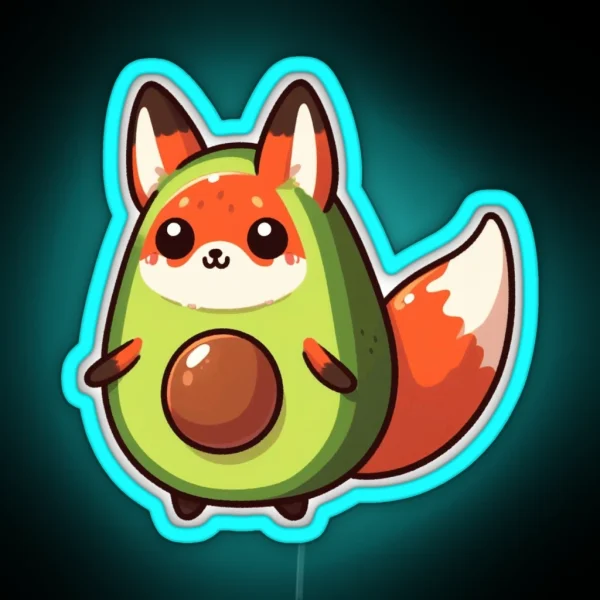 Guac Fox RGB Neon Sign