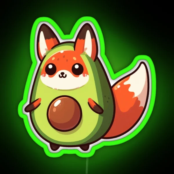 Guac Fox RGB Neon Sign