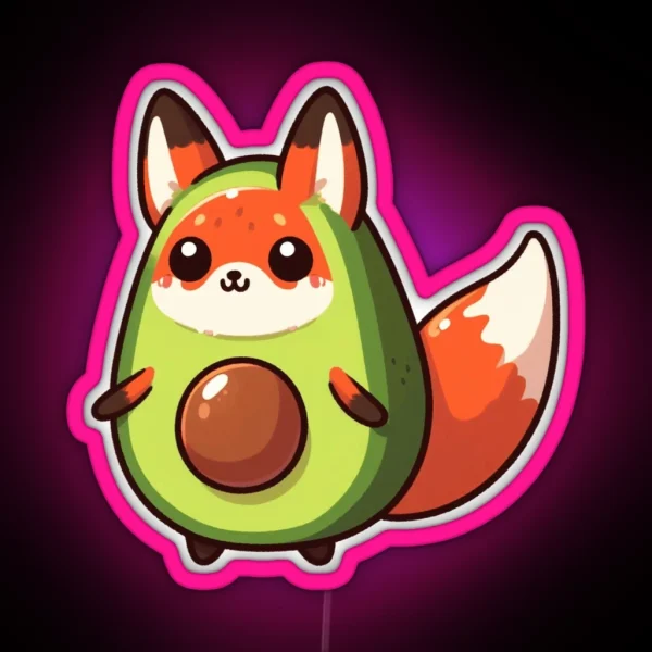 Guac Fox RGB Neon Sign