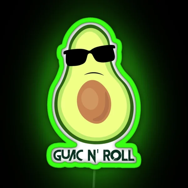 Guac N Roll RGB Neon Sign