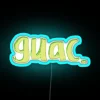 RGB Neon Sign - Vibrant Guacamole Love Decoration Statement Piece