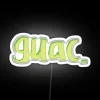 Vibrant RGB Color Changing LED Sign with Guacamole Theme Design
