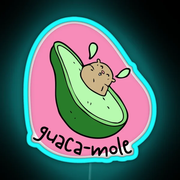 Guaca Mole RGB Neon Sign
