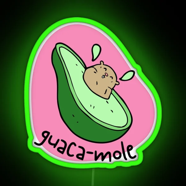 Guaca Mole RGB Neon Sign