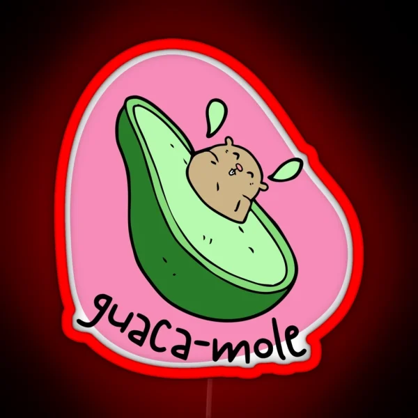Guaca Mole RGB Neon Sign