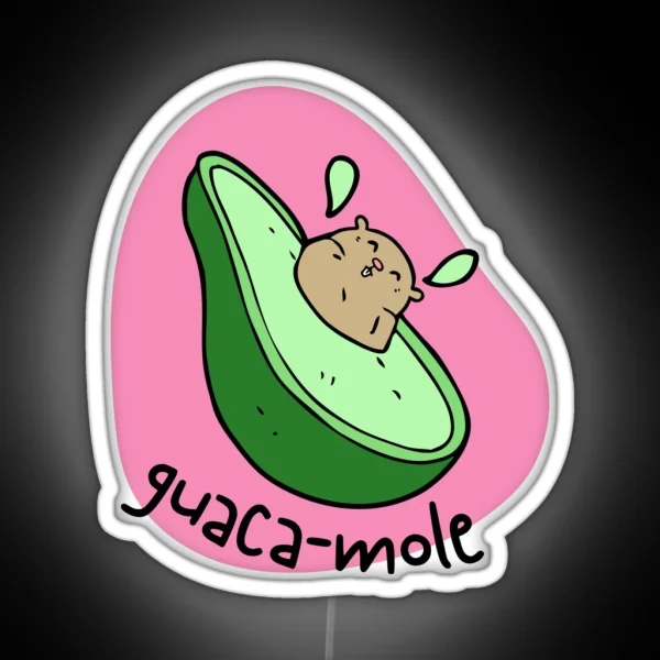 Guaca Mole RGB Neon Sign