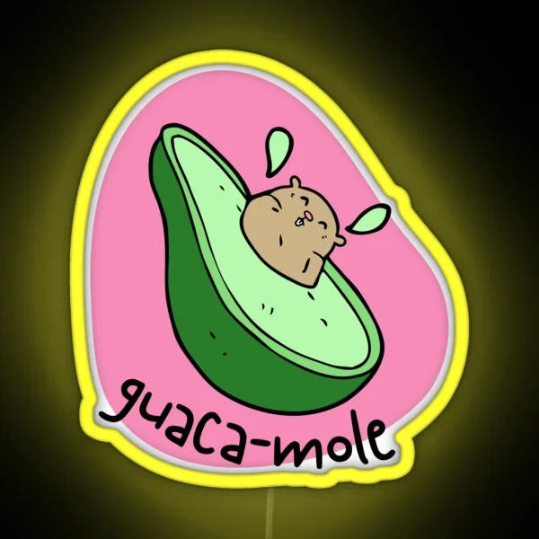 Guaca Mole RGB Neon Sign